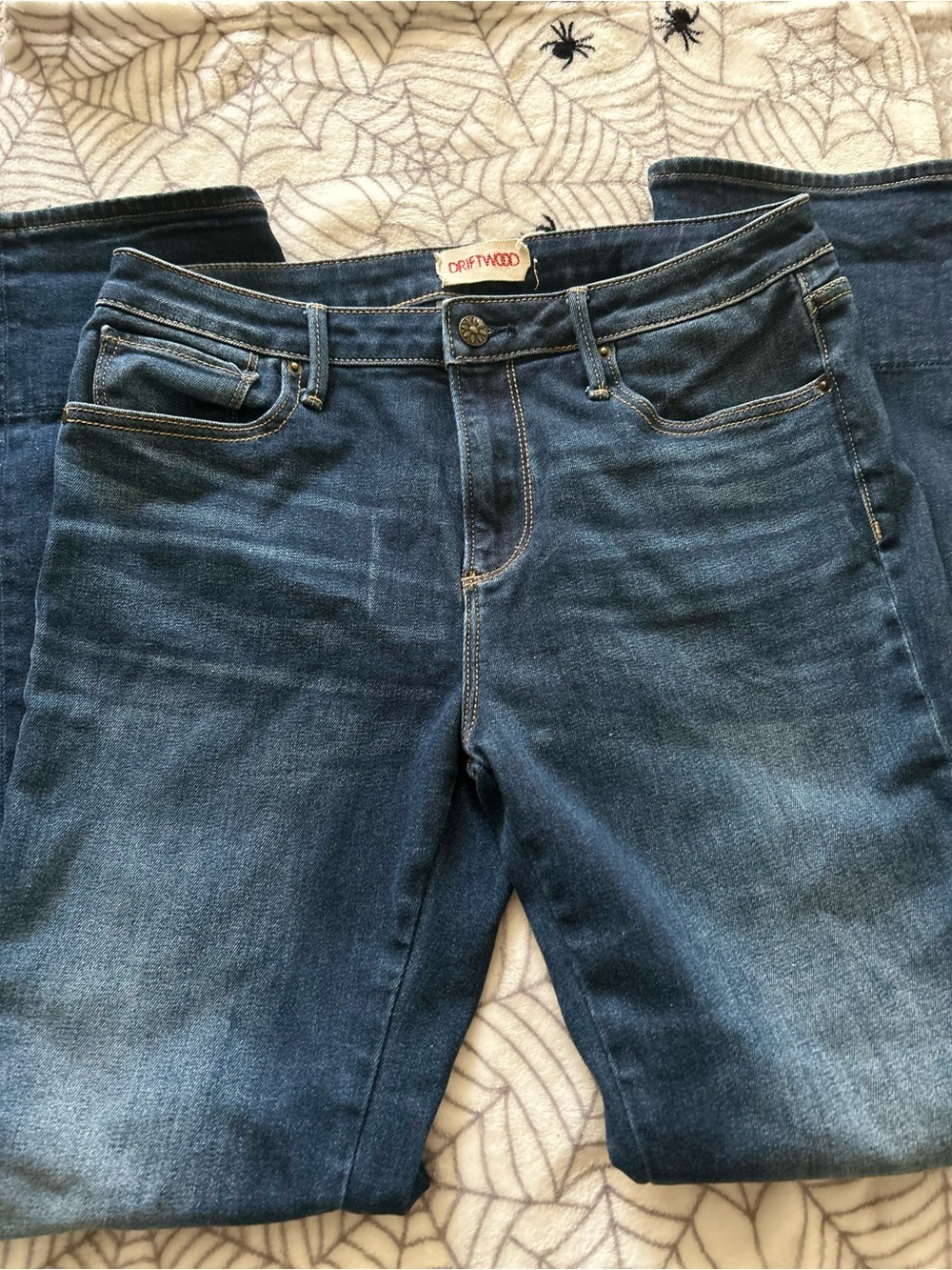 DRIFTWOOD Women’s Dark Blue Straight Leg Jeans